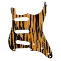 JUN ピックガード アクリルレッドミラー Amazon | Musiclily 11穴 SSS ストラトピックガードFender USA